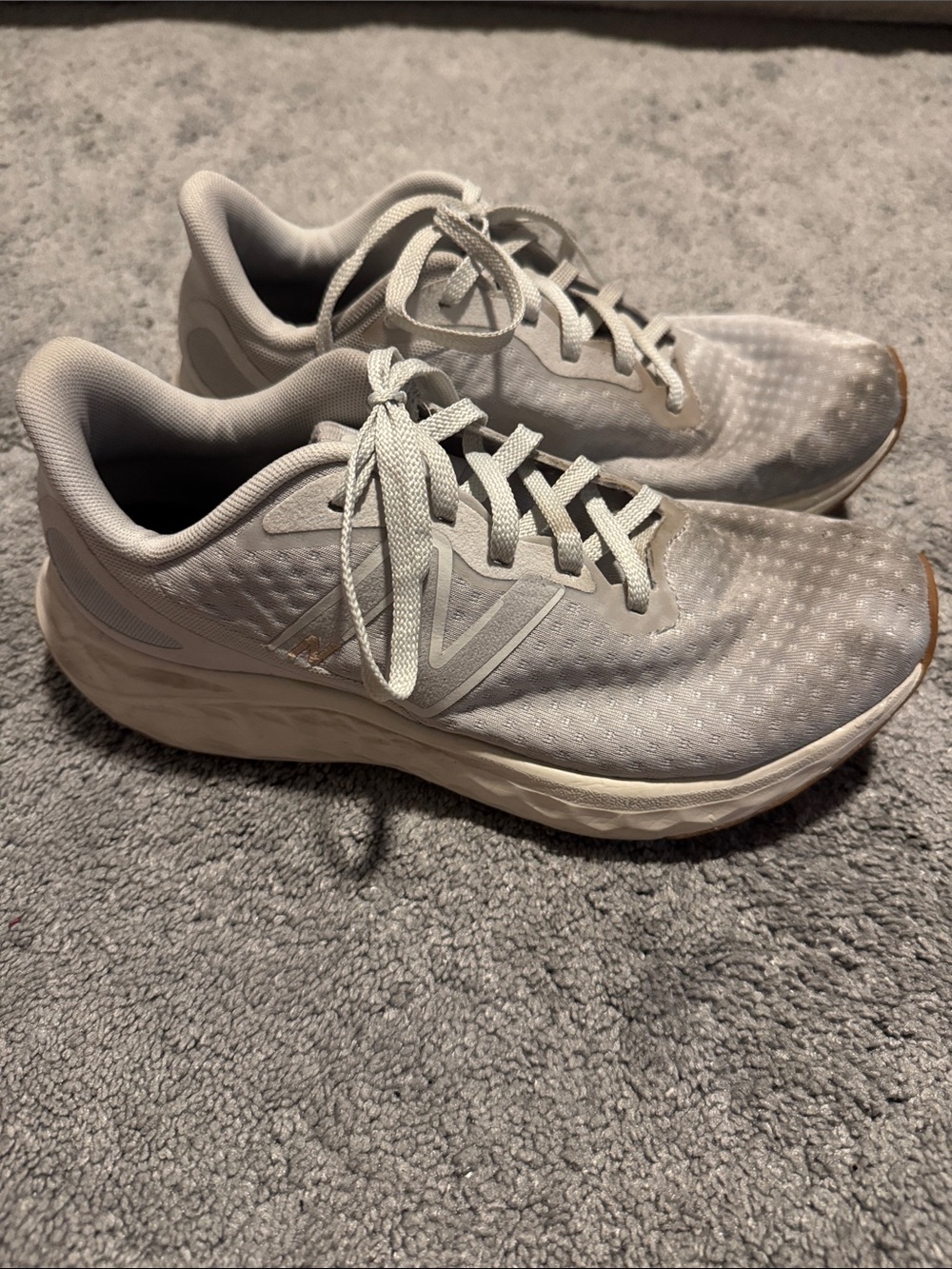 New Balance Light Gray Neutral Running Sneakers